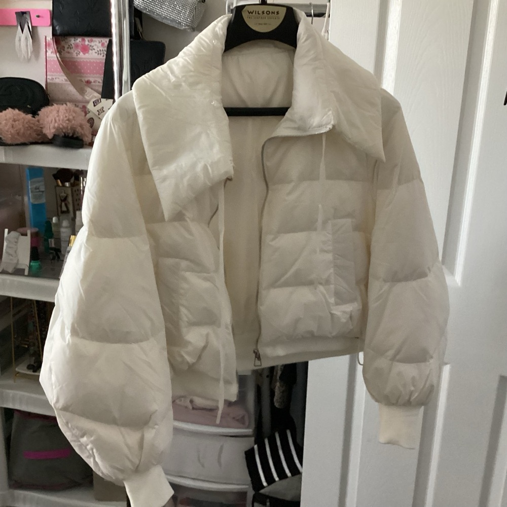 Lightweight Puffer Down Jacket, Small - image 2